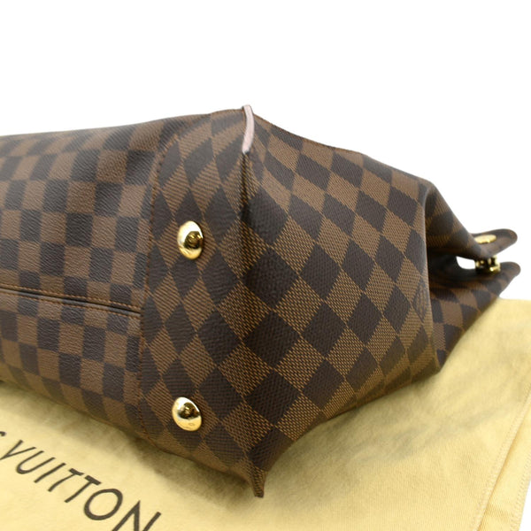 Louis Vuitton Caissa Damier Ebene Hobo Bag Rose - Bottom Right