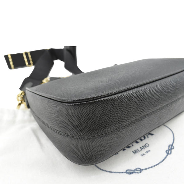 PRADA Re-Edition 2005 Saffiano Leather Shoulder Bag Black