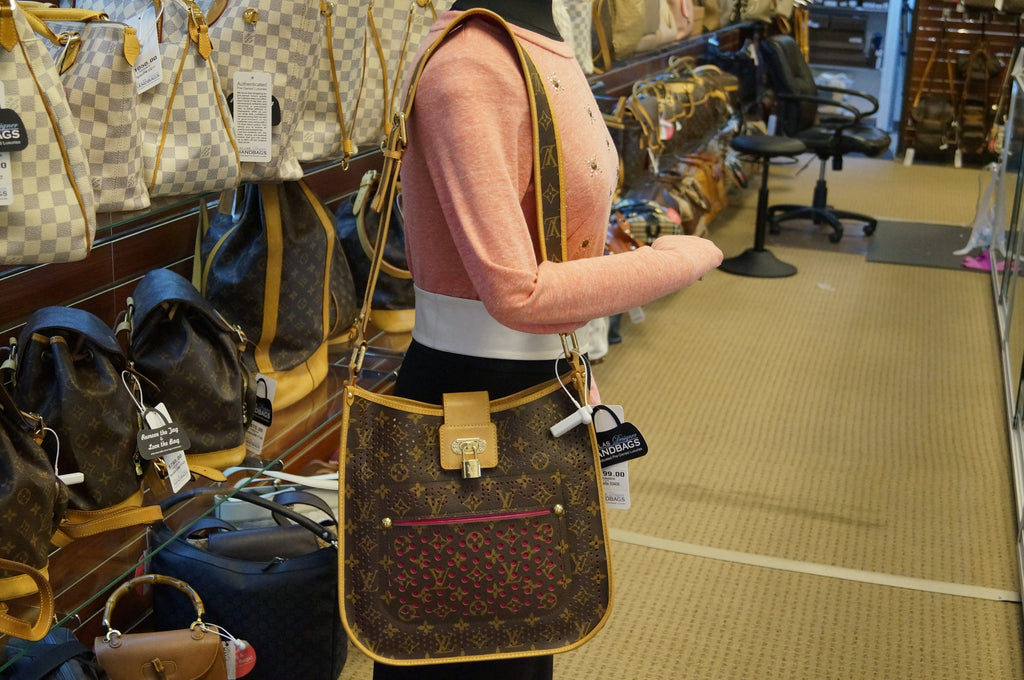 Louis Vuitton Limited Edition Pink Perforated Monogram Canvas Musette