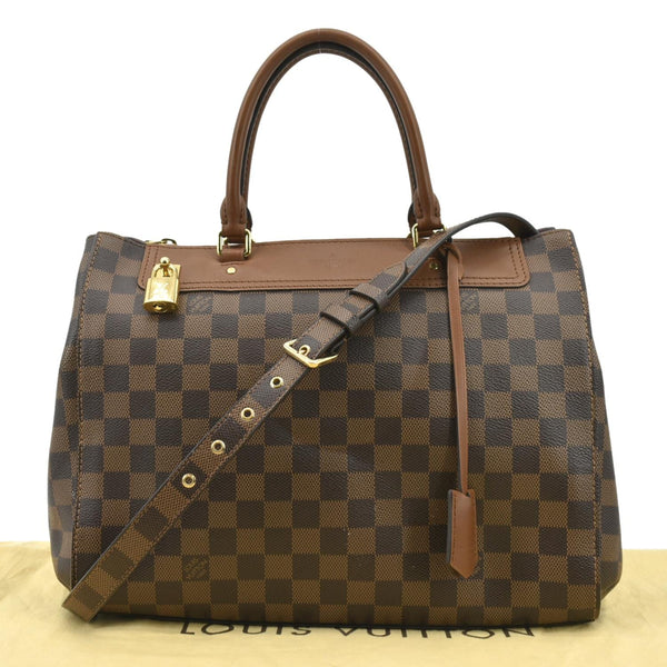 LOUIS VUITTON Greenwich Damier Ebene Shoulder Bag Brown
