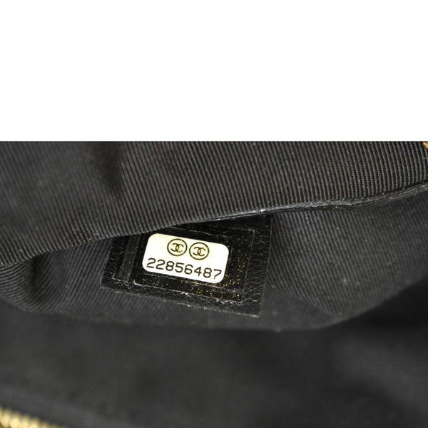 Chanel O-Case Quilted Lambskin Leather Zip Pouch Black - Serial Number