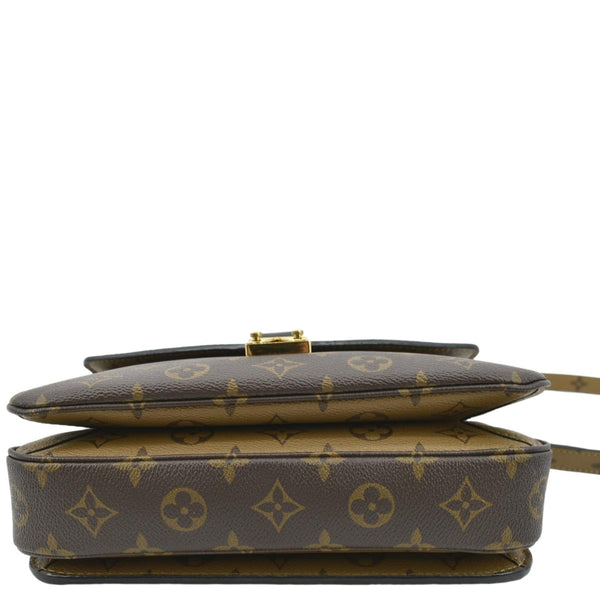 LOUIS VUITTON Metis Pochette Reverse Monogram Canvas Crossbody Bag Brown