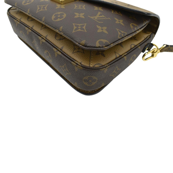 LOUIS VUITTON Metis Pochette Reverse Monogram Canvas Crossbody Bag Brown