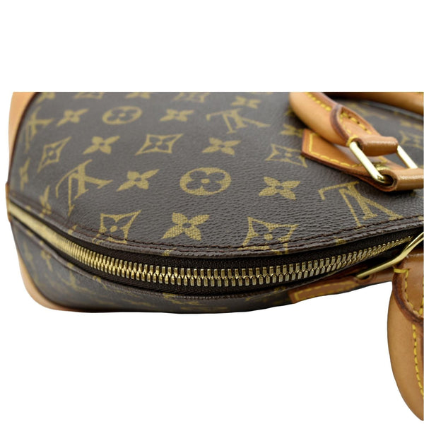 LOUIS VUITTON Alma PM Monogram Canvas Satchel Bag Brown