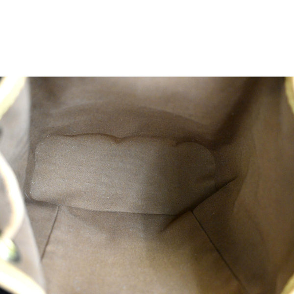 LOUIS VUITTON Mini Montsouris Monogram Canvas Backpack Bag Brown