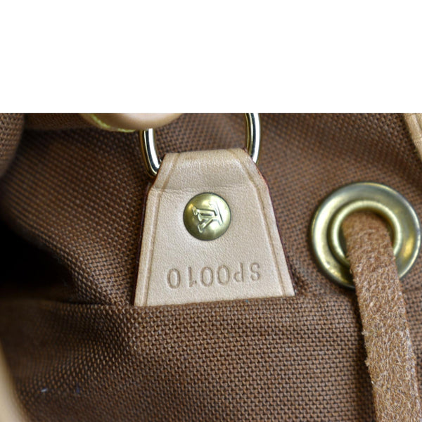LOUIS VUITTON Mini Montsouris Monogram Canvas Backpack Bag Brown