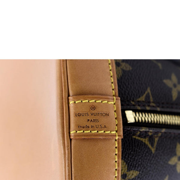 LOUIS VUITTON Alma PM Monogram Canvas Satchel Bag Brown