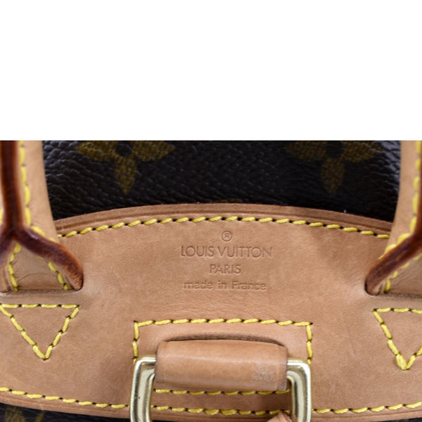 LOUIS VUITTON Mini Montsouris Monogram Canvas Backpack Bag Brown