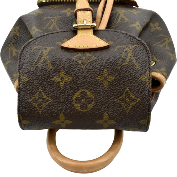 LOUIS VUITTON Mini Montsouris Monogram Canvas Backpack Bag Brown