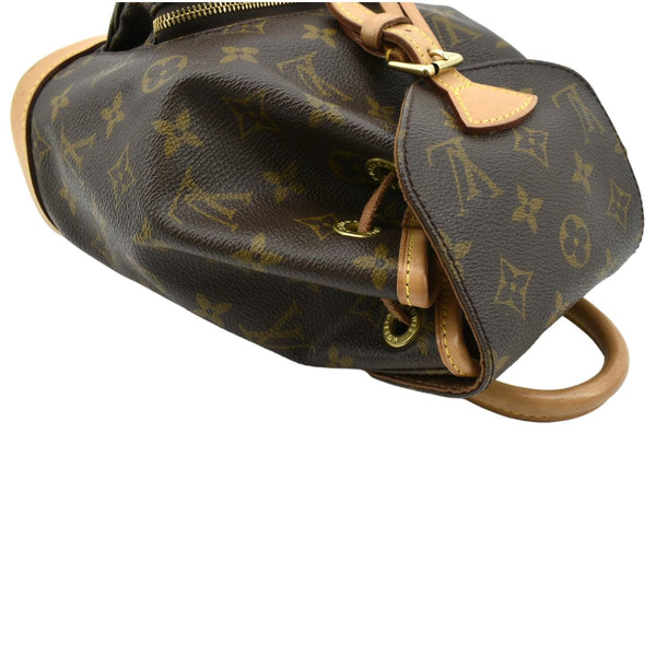 LOUIS VUITTON Mini Montsouris Monogram Canvas Backpack Bag Brown