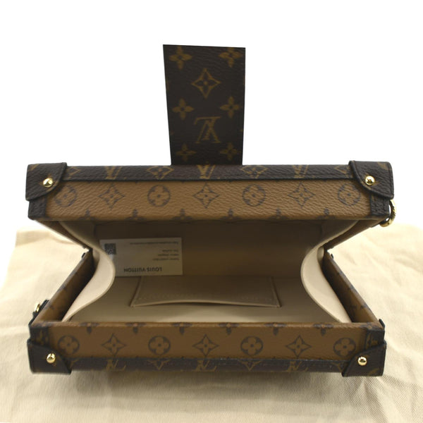 Louis Vuitton Petite Malle Monogram Canvas Shoulder Bag - Open & Inside