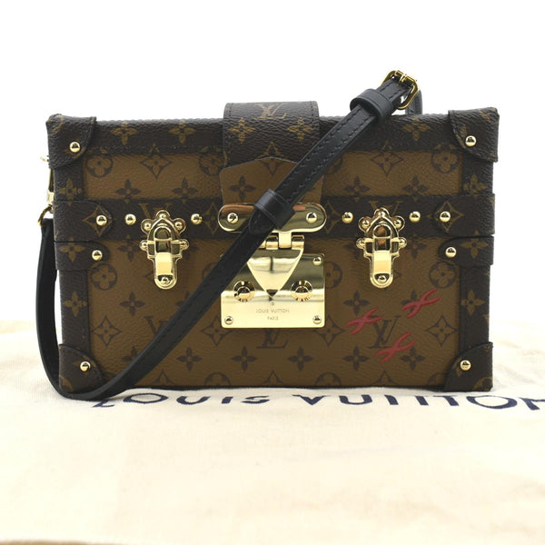 Louis Vuitton Petite Malle Monogram Canvas Shoulder Bag - Front Look
