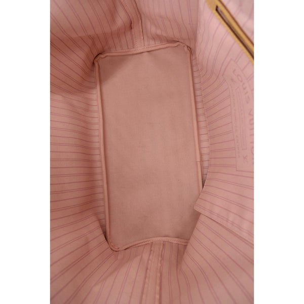 LOUIS VUITTON Neverfull GM Damier Azur Tote Shoulder Bag White