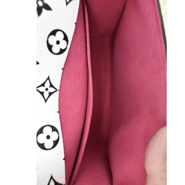 LOUIS VUITTON Cherrywood BB Patent Calfskin Leather Shoulder Bag Creme