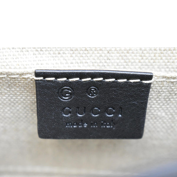 GUCCI Emily Mini Micro GG Leather Shoulder Bag Black 449636