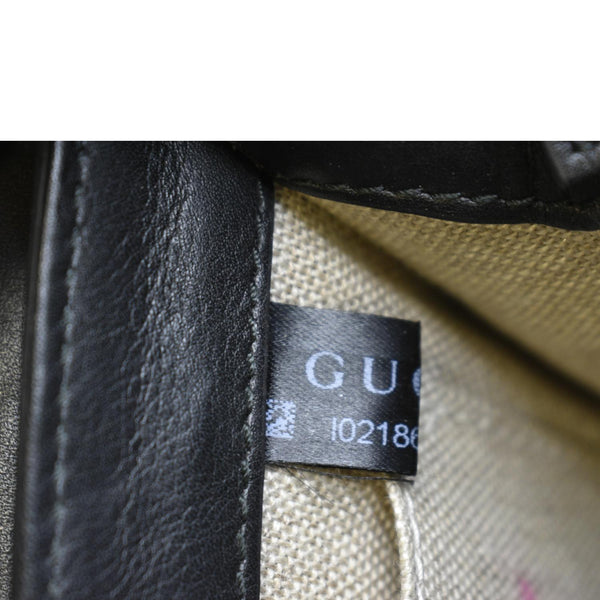 GUCCI Emily Mini Micro GG Leather Shoulder Bag Black 449636