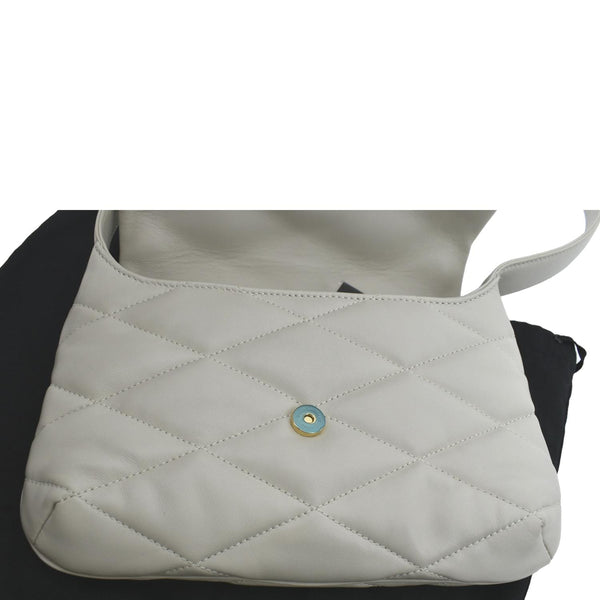 Yves Saint Laurent Le 57 Quilted Leather Hobo Bag - Open