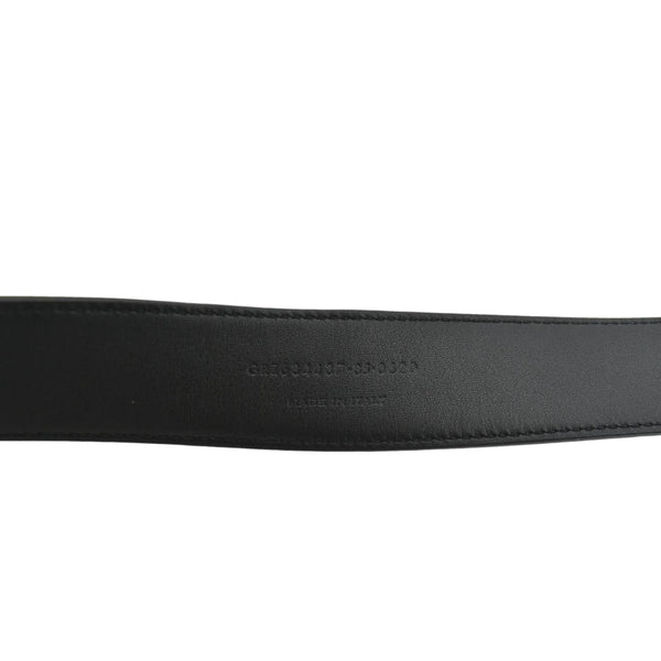 YVES SAINT LAURENT Logo Leather Belt Black