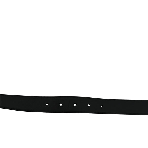 YVES SAINT LAURENT Logo Leather Belt Black