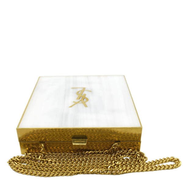 Yves Saint Laurent Tuxedo Box Metal Crossbody Bag - Top