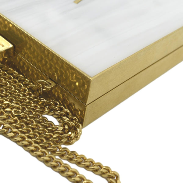 Yves Saint Laurent Tuxedo Box Metal Crossbody Bag - Top Left