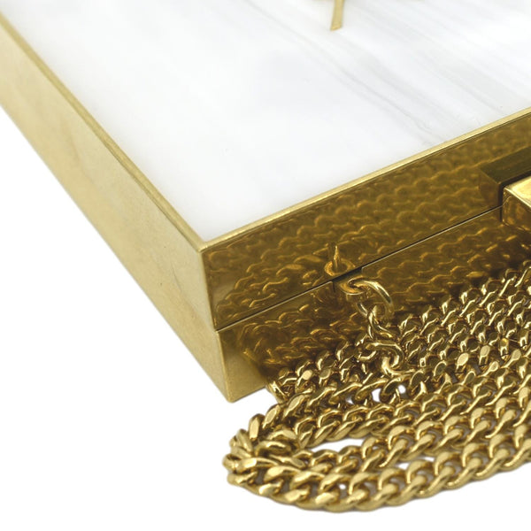 Yves Saint Laurent Tuxedo Box Metal Crossbody Bag - Top Right