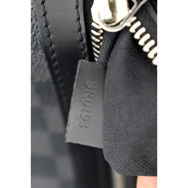 LOUIS VUITTON Mick Damier Graphite Messenger Crossbody Bag Black