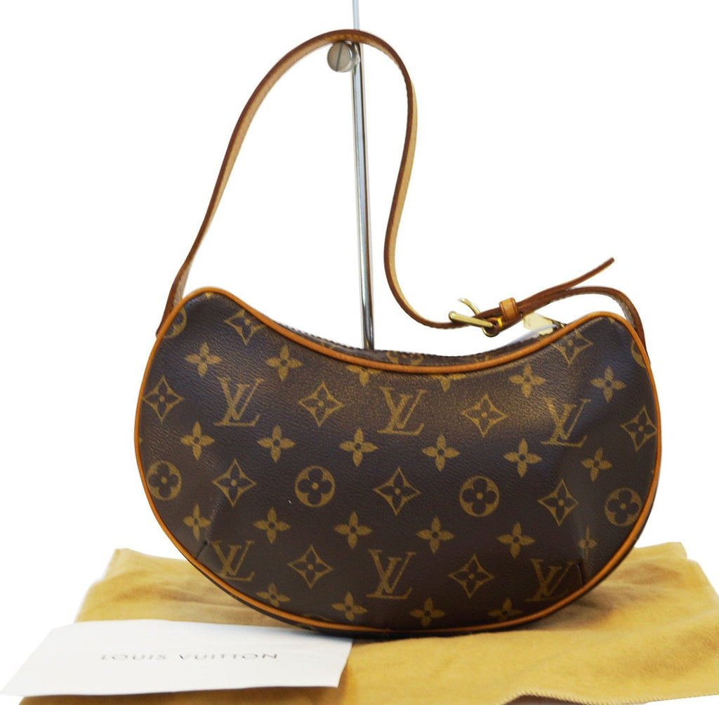 Brown Louis Vuitton Monogram Croissant PM Shoulder Bag – Designer