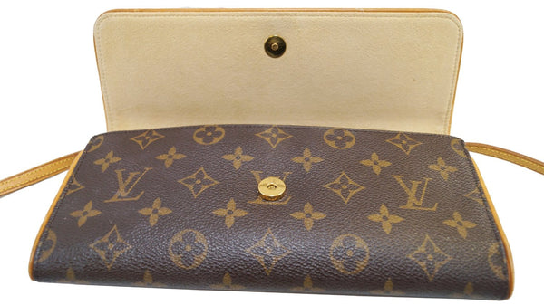LOUIS VUITTON Pochette Twin GM Monogram Canvas Crossbody Bag
