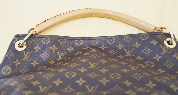 Louis Vuitton Artsy MM Monogram Canvas Tote Handbag - lv strap