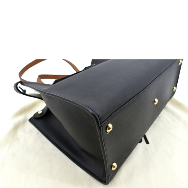 FENDI Peekaboo X-Lite Leather Tote Bag Black