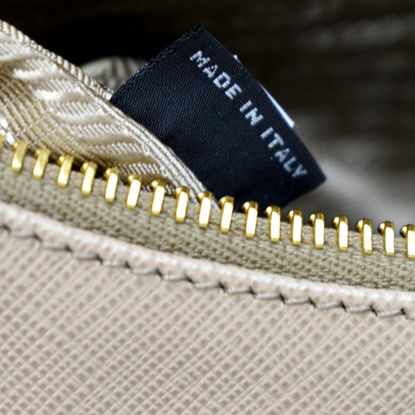 PRADA Re-Edition 2005 Saffiano Leather Shoulder Bag Beige