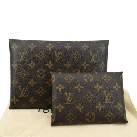 LOUIS VUITTON Kirigami Pochette Monogram Canvas Clutch Brown