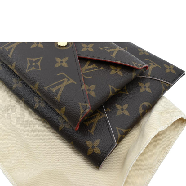 LOUIS VUITTON Kirigami Pochette Monogram Canvas Clutch Brown