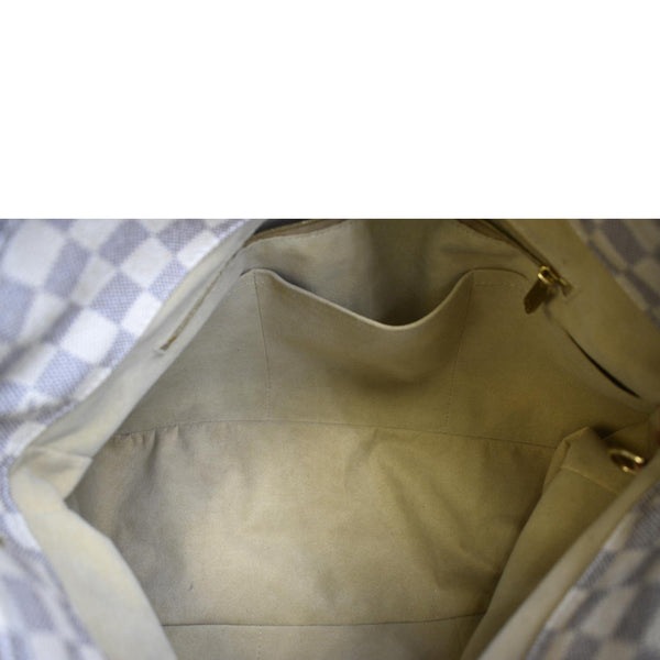 LOUIS VUITTON Artsy MM Damier Azur Hobo Bag White