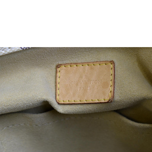 LOUIS VUITTON Artsy MM Damier Azur Hobo Bag White