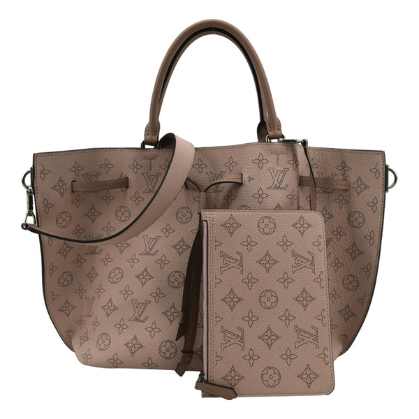 LOUIS VUITTON Girolata Monogram Mahina Leather Shoulder Bag Magnolia