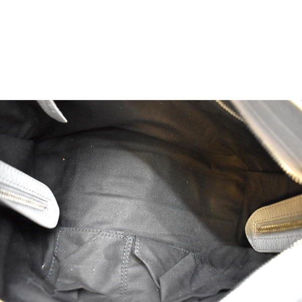 BALENCIAGA Graffiti Classic City Small Leather Top Handle Shoulder Bag Gray