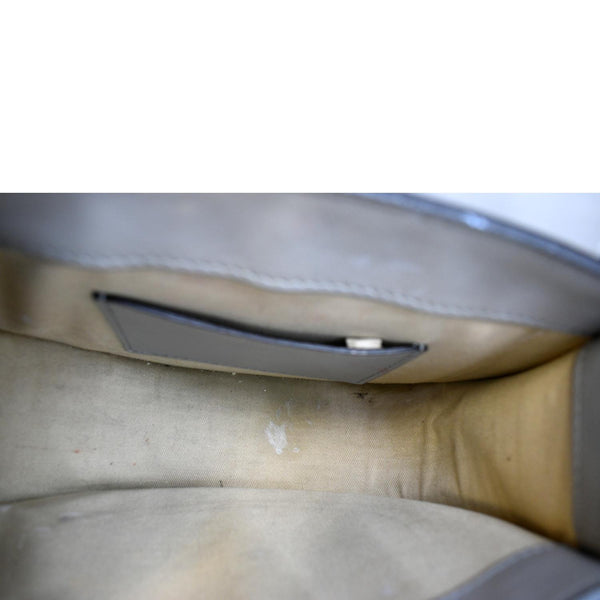 Chloe Tess Hobo Crocodile Embossed Leather Crossbody Bag - Inside