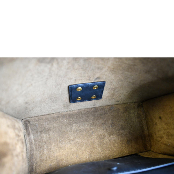 Fendi Kan U Leather Shoulder Bag in Black Color - Inside