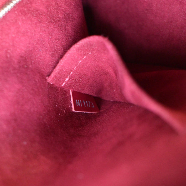 LOUIS VUITTON Alma BB Epi Leather Satchel Crossbody Bag Red