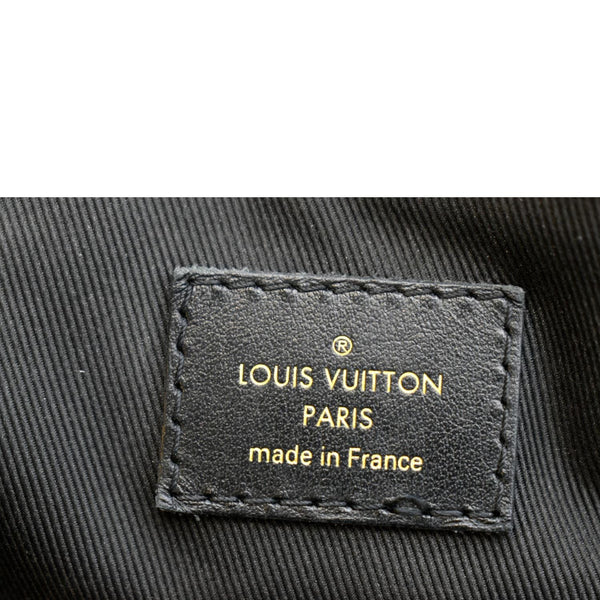 LOUIS VUITTON Odeon MM Damier Ebene Tote Bag Black/Brown