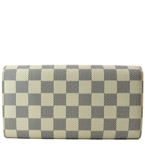 LOUIS VUITTON Damier Azur Sarah Wallet White