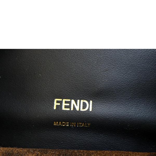 Fendi Kan U Leather Shoulder Bag in Black Color - Made In Italy