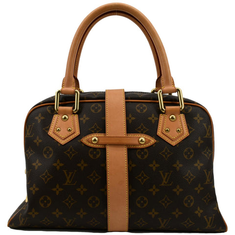 Louis Vuitton Manhattan GM Monogram Canvas Satchel Bag - Back