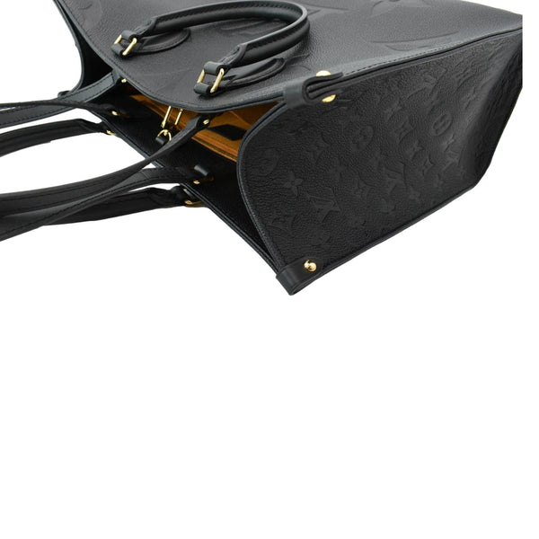 LOUIS VUITTON Onthego MM Monogram Empreinte Shoulder Bag Black
