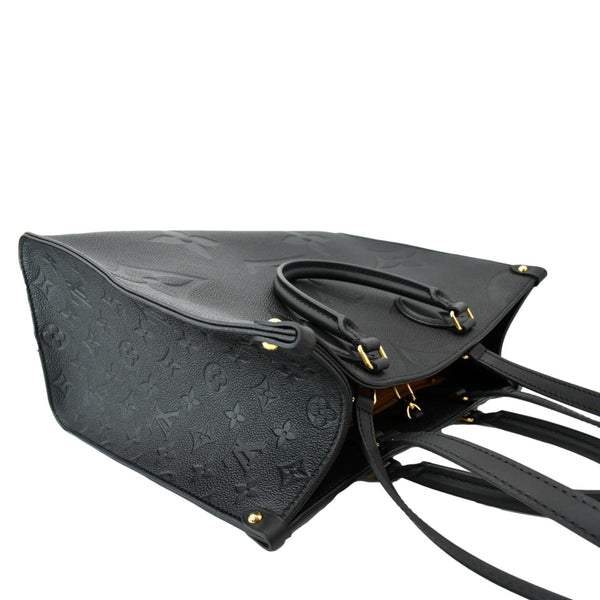 LOUIS VUITTON Onthego MM Monogram Empreinte Shoulder Bag Black