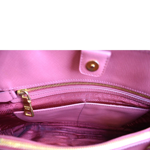 PRADA Promenade Saffiano Leather Satchel Bag Pink