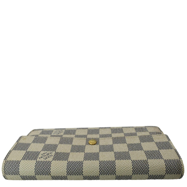 LOUIS VUITTON Damier Azur Sarah Wallet White