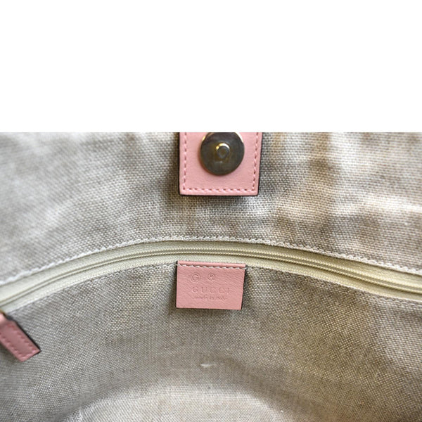GUCCI Joy Medium Microguccissima Leather Tote Bag Pink 449647